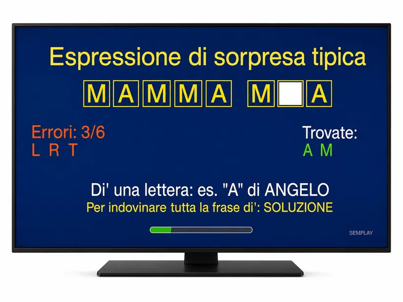 Gioco vocale di GiocaFacileTv sulla televisione